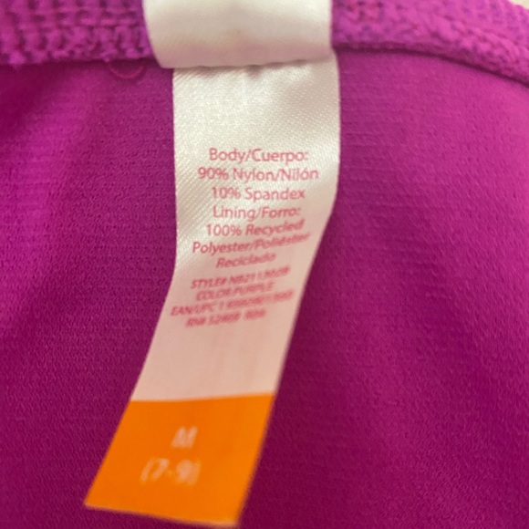 Cute Purple Swimsuit Medium M Ribbed - Picture 3 of 4